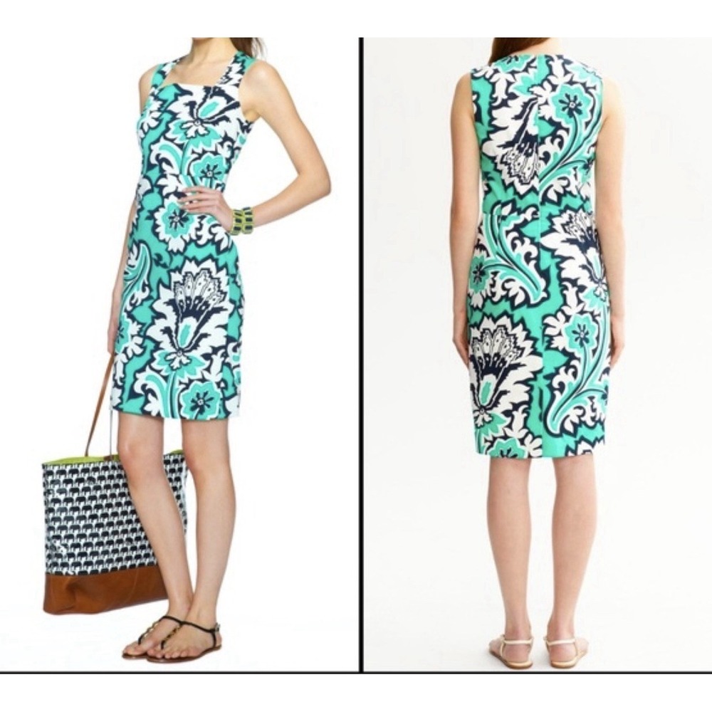 Banana Republic Milly Collection Eden Rock Printed Dress Size‎ 6